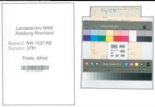 Entnazifizierung Alfred Thiele , geb. 17.08.1899 (Lehrer)