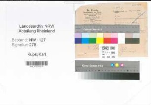 Entnazifizierung Karl Kups , geb. 00.00.0000 (Amtsinspektor)