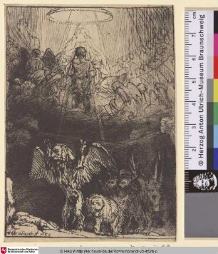 [Daniels Vision der vier Ungeheuer; Daniel's Vision of the Four Beasts; La vision d'Ezéchiel]