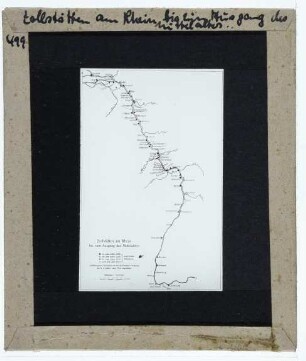 Karte (historisch-thematisch) : Zollstätten am Rhein