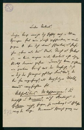 Brief vom 13. November 1878