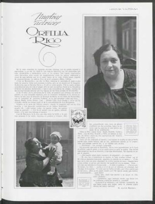 Nuestras actrices - Orfilia Rico