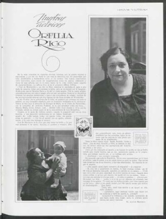 Nuestras actrices - Orfilia Rico