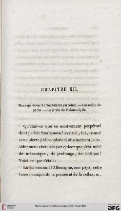 Chapitre XII: Une expérience du mouvement perpétuel. – Caractère du pacha. – Le jardin du Mahmoudyèh
