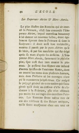 Les Empereurs Adrien & Marc-Aurele.