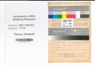 Entnazifizierung Elisabeth Theune, geb. 27.11.1888 (Studienraetin)