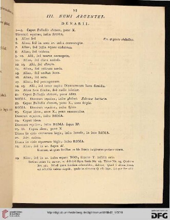 III: Numi argentei