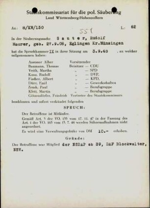 Sauter, Rudolf