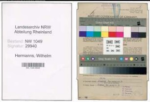 Entnazifizierung Wilhelm Hermanns , geb. 13.04.1899 (Lokfuehrer)