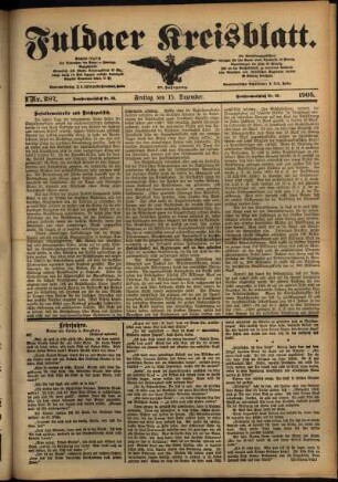 Ausgabe vom Freitag, den 15. Dezember 1905.
