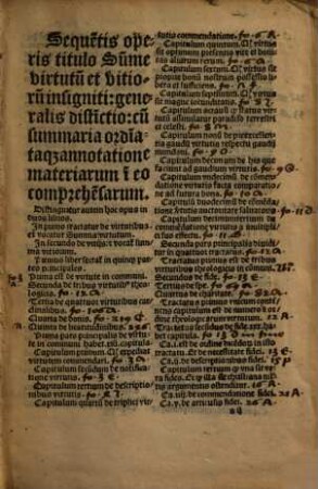 Su[m]ma virtutum ac vitioru[m] Guilhelmi Paraldi Episcopi Lugdunensis de ordine predicatorum