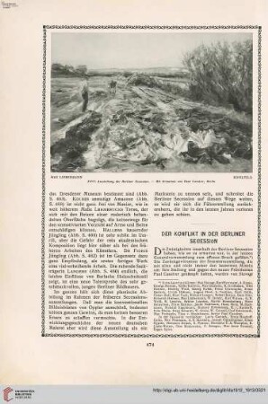Der Konflikt in der Berliner Secession