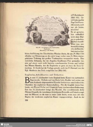Geschäftskarte eines Buchhändlers