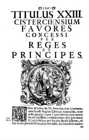 Titulus XXIII. Cisterciensium Favores Concessi Per Reges Et Principes