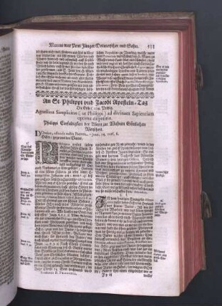 An St. Philippi und Jacobi Aposteln-Tag.