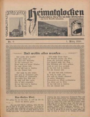 6.1916: Heimatglocken