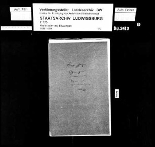 Schuldenwesen der Stiftungspflege Ohmenheim sowie der Filialpfarrgemeinde Dehlingen, Gde. Ohmenheim
