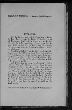 Vereinsleben.