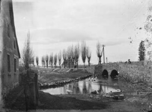 Beucha. Landstraße. Ansicht mit Bogenbrücke
