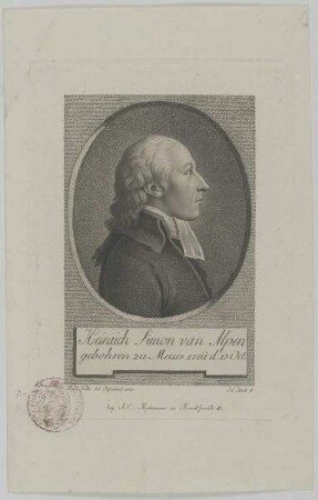 Bildnis des Heinrich Simon van Alpen