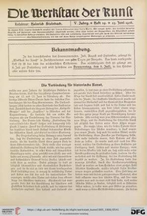 Die Verbindung für historische Kunst