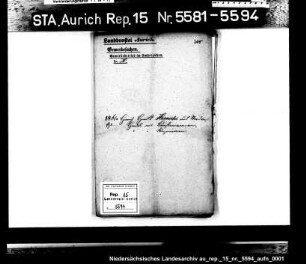 Hausierkonzessionen und -gesuche: Hinrich H. Hinrichs aus Norden, Bürsten- und Kurzwarenhandel