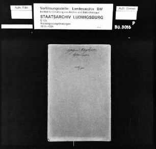 Schuldenwesen der Gesamt- und der Teilgemeinde Übrigshausen sowie der Teilgemeinde Kupfer