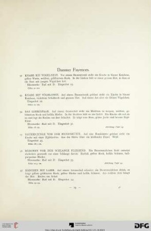 Dammer Fayencen (Nr. 92-124)