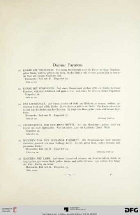 Dammer Fayencen (Nr. 92-124)