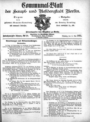 1881,20: No. 20, 15. Mai 1881