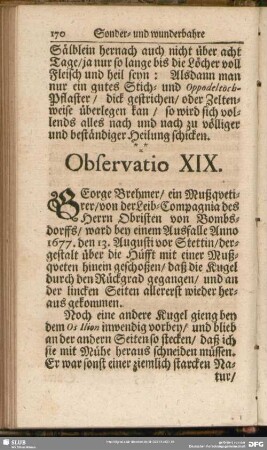 Observatio XIX.