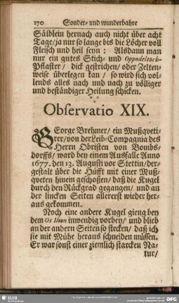 Observatio XIX.