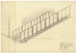 Flughafen Tempelhof - Halle B / Perspektive Treppe