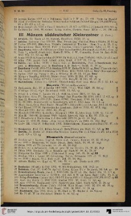 III. Münzen süddeutscher Kleinrentner (Nr. 56-167)