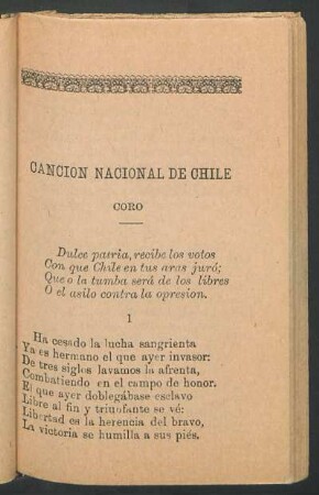 Canción Nacional de Chile