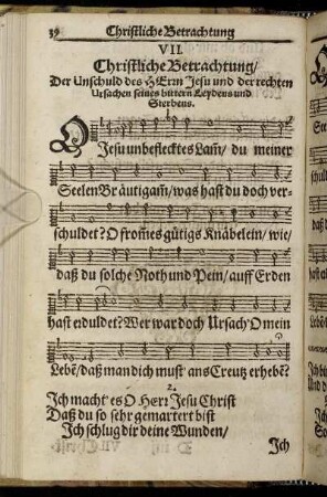 VII. Christliche Betrachtung [...]