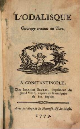 L' Odalisque : Ouvrage traduit du Turc