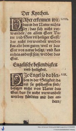 Engelische bestendigkeit und heiligkeit