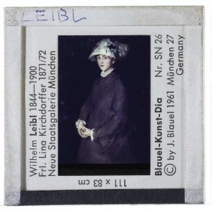 Leibl, Porträt der Lina Kirchdorffer