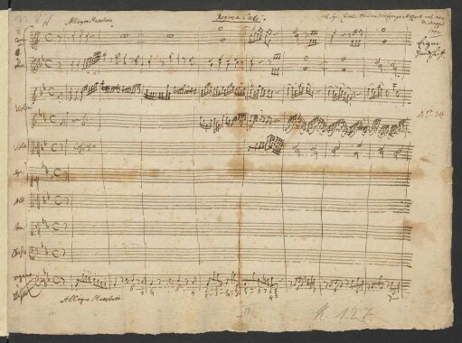 Regina Coeli; Coro, orch, org; B-Dur; KV 127