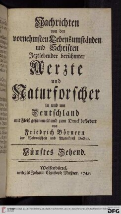 Fuenftes Zehend