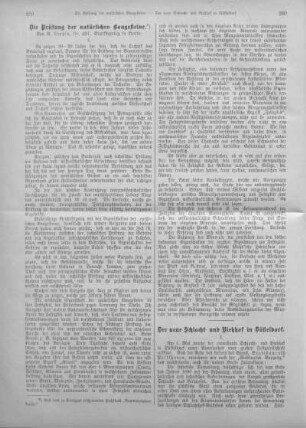Die Prüfung der natürlichen Baugesteine.