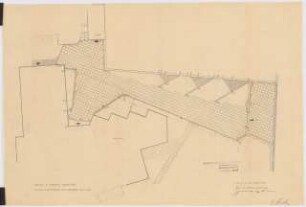 Garten Karl Ströher, Darmstadt: Plattenweg am Eingang mit Höhenangabe 1:100