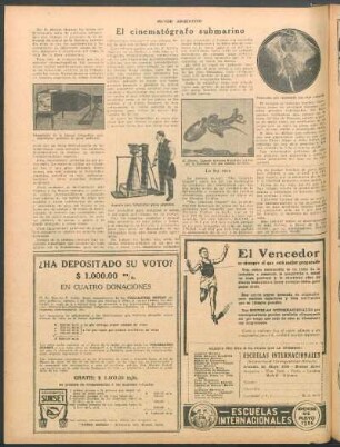 El cinematógrafo submarino