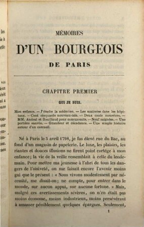 Mémoires d'un bourgeois de Paris, 1