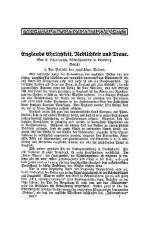 Englands Ehrlichkeit, Redlichkeit und Treue : (Schluß)