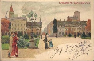 Postkartenalbum. "Karlsruhe - Schlossplatz". Schlossplatz