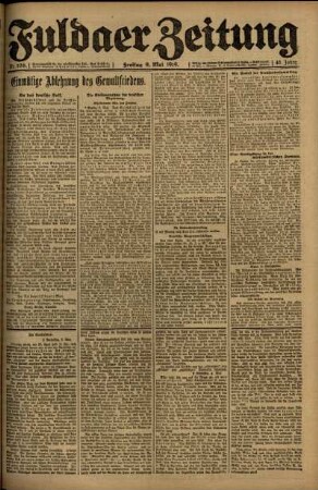 Ausgabe vom Freitag, den 09. Mai 1919.