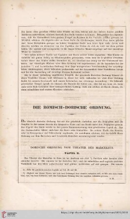 Die Römisch-Dorische Ordnung