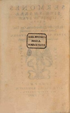 Thesaurus Sermones in evangelia de temp. ac SS. festis : Pars hyem. (aest. et quadrag), 3